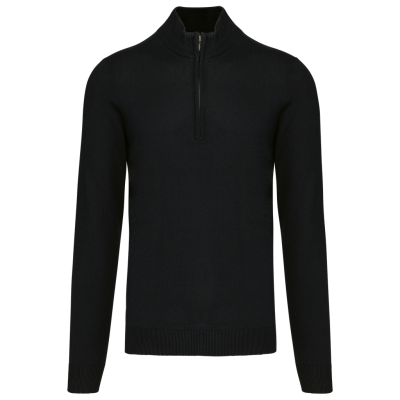 Men's zip neck jumper